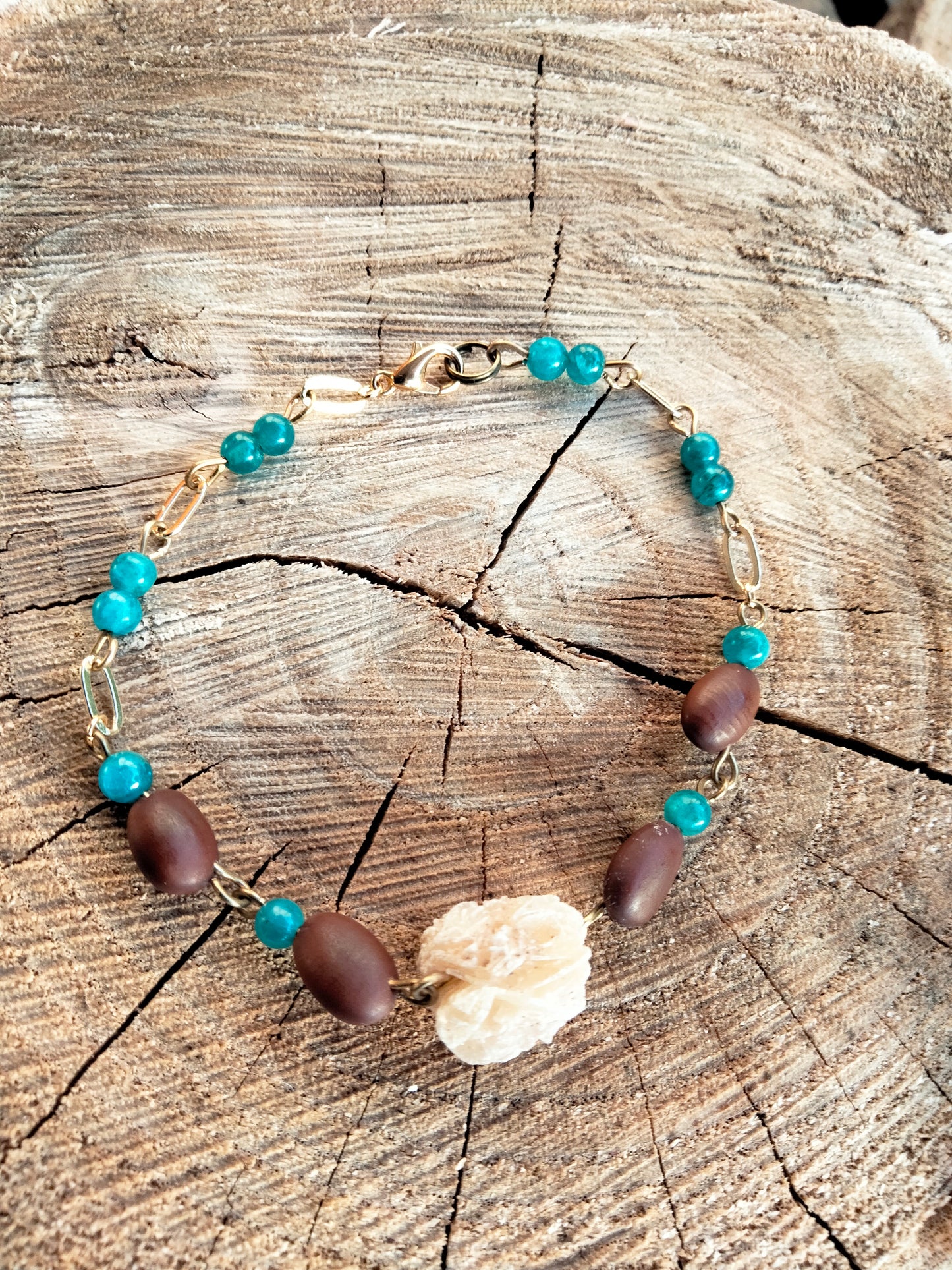 Rose des sables, Apatite, graines d'Albizia
