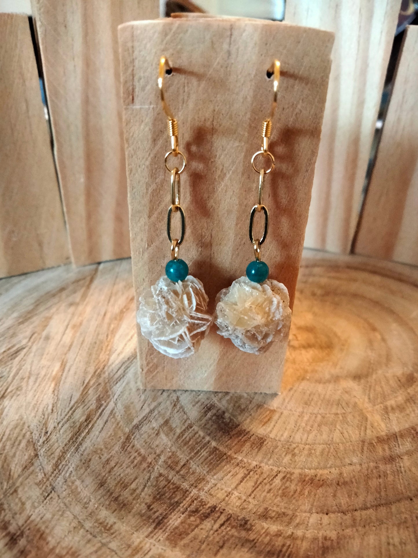 Rose des sables & Apatite bleue
