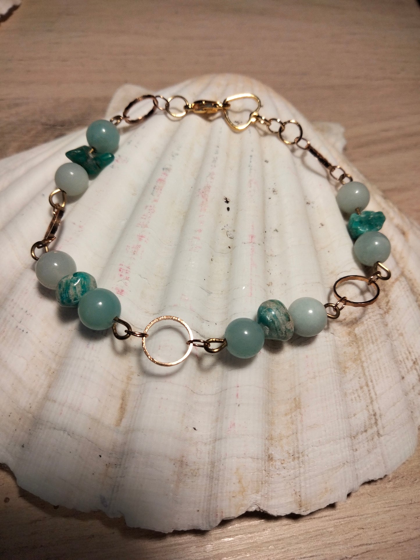 Aventurine verte et Amazonite