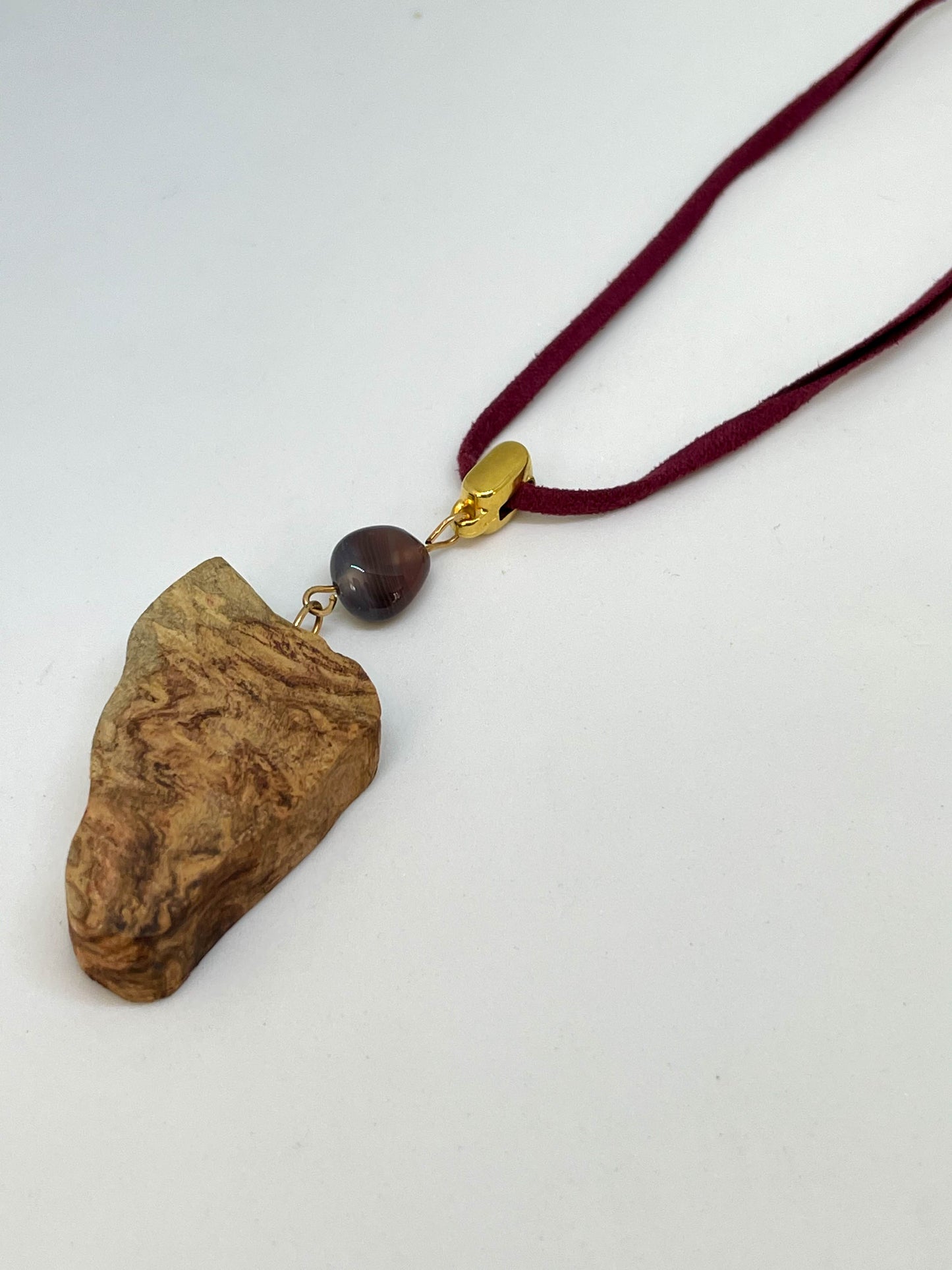 Bois de Bubinga et Agate Botswana
