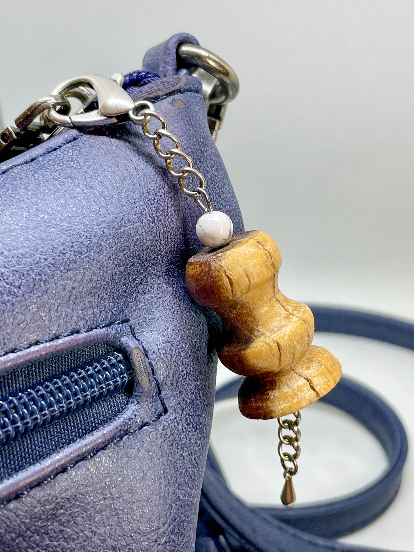 Bois de Cocobolo, perle de Howlite
